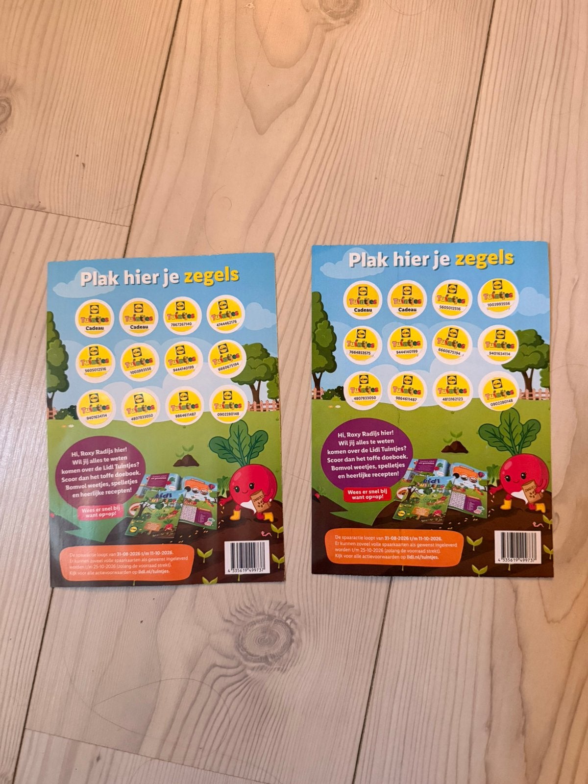 Lidl tuintjes actie 2 volle spaarkaarten, Verzenden, Winkel, Super of Benzinepomp, Volle spaarkaart