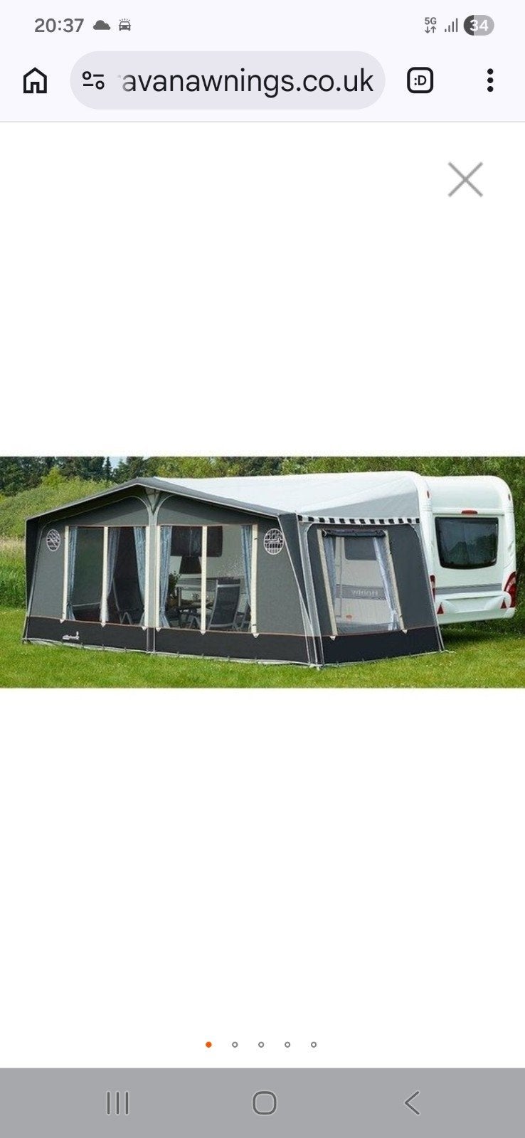 Isabella capri coal G19, Caravans en Kamperen, Ophalen, Zo goed als nieuw