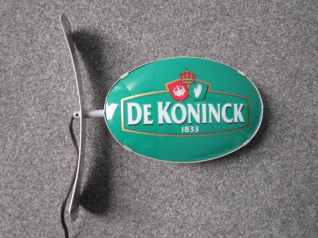 DE KONINCK BIER LICHTRECLAME, Verzamelen, Biermerken, Ophalen, Zo goed als nieuw, Overige typen, De Koninck