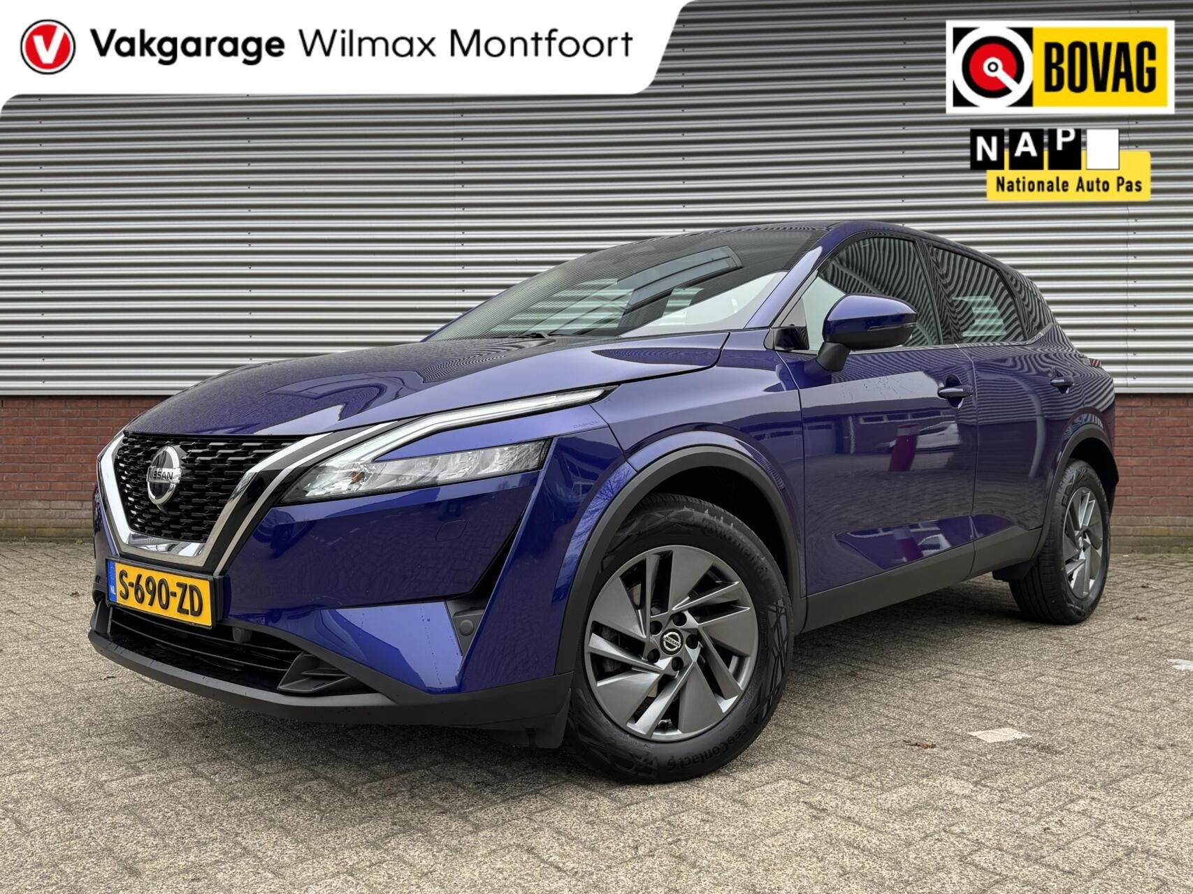 Nissan Qashqai 1.3 MHEV Xtronic 158 PK|Camera|ACC|Automaat|S, Auto's, Stof, Met garantie (alle), Blauw, Qashqai