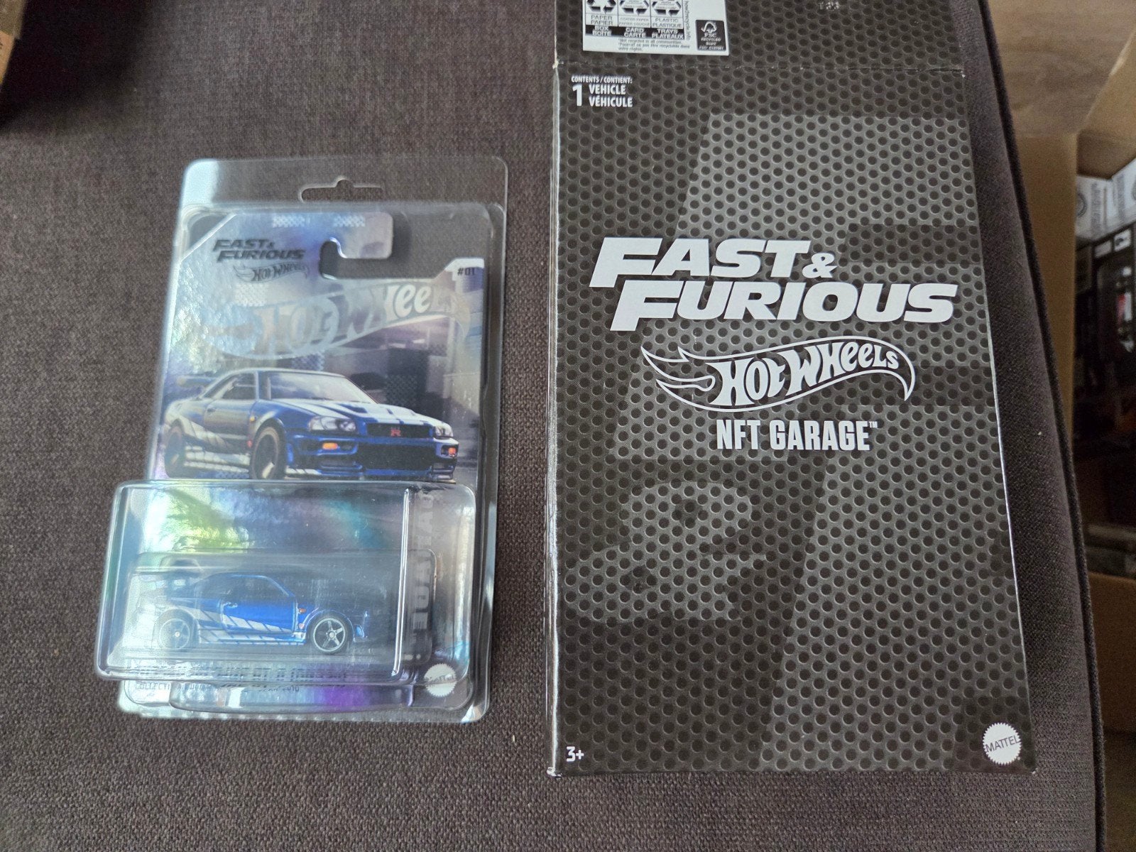 hot wheels nft garage r34 skyline rlc, Ophalen, Auto