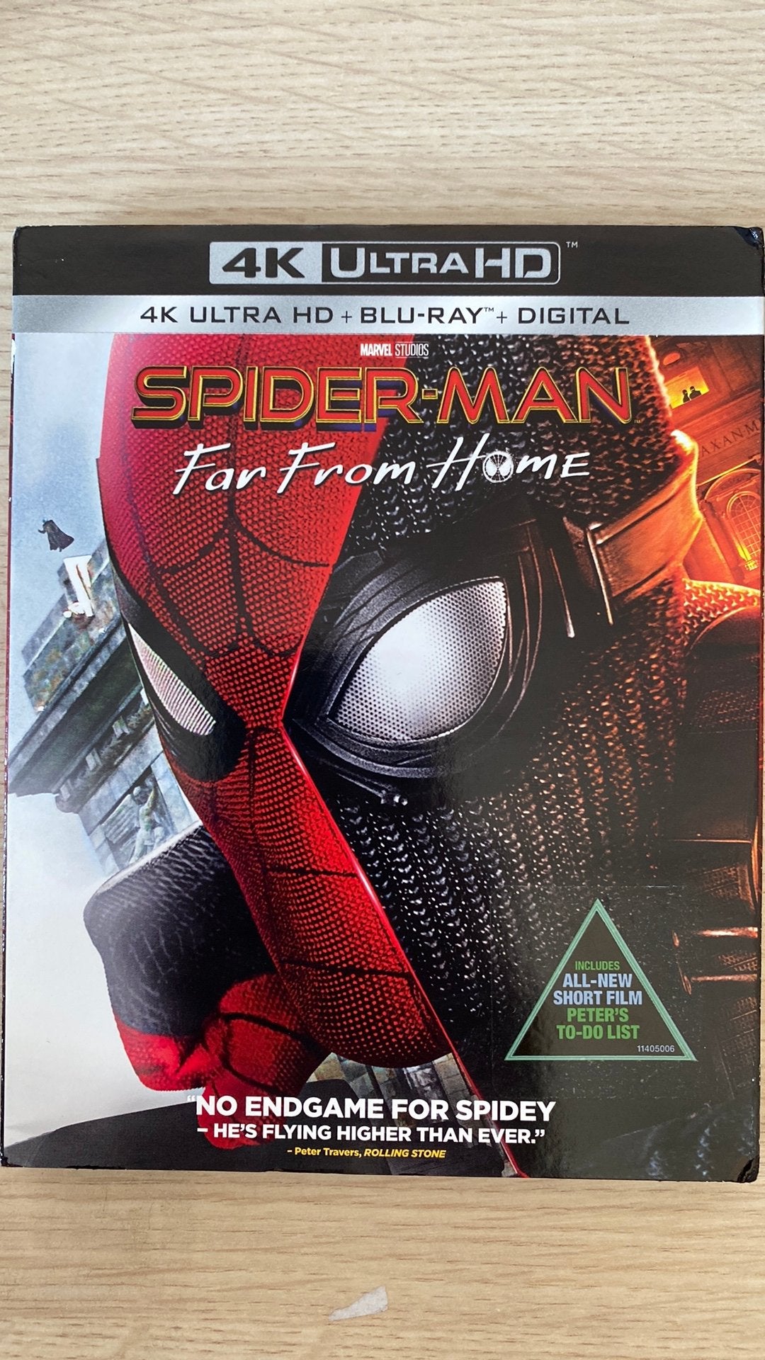 Spiderman far from home 4K uhd blu ray, Ophalen of Verzenden, Zo goed als nieuw, Avontuur