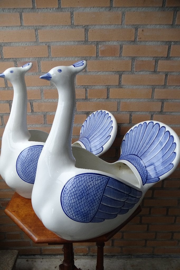 Pauw, porselein, Ophalen, Gebruikt, Binnen, Minder dan 25 cm
