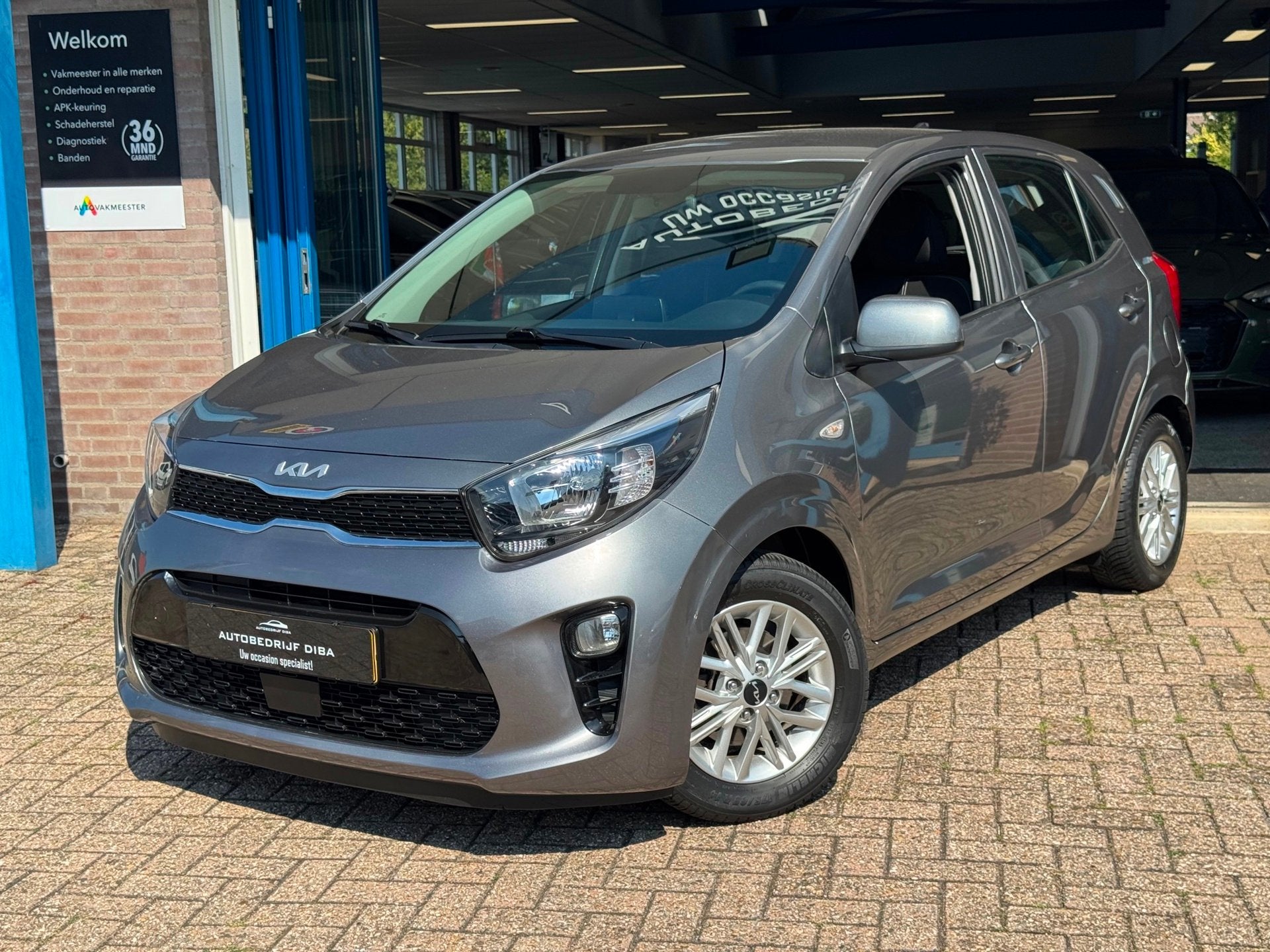 Kia Picanto 1.0 DPi DynamicLine 2022 NAVI AIRCO BTW NAP!, Voorwielaandrijving, Dealer onderhouden, Stof, Gebruikt