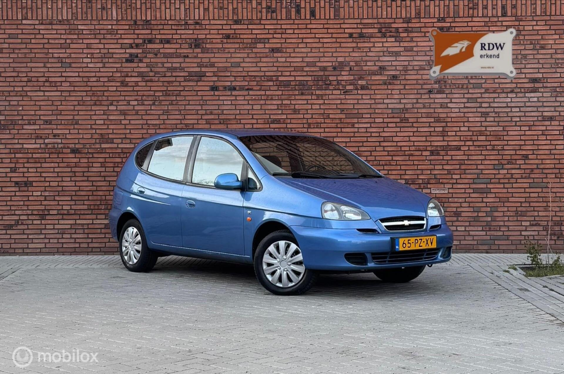 Chevrolet Tacuma 1.6-16V Spirit, Gebruikt, Blauw, Origineel Nederlands, Handgeschakeld