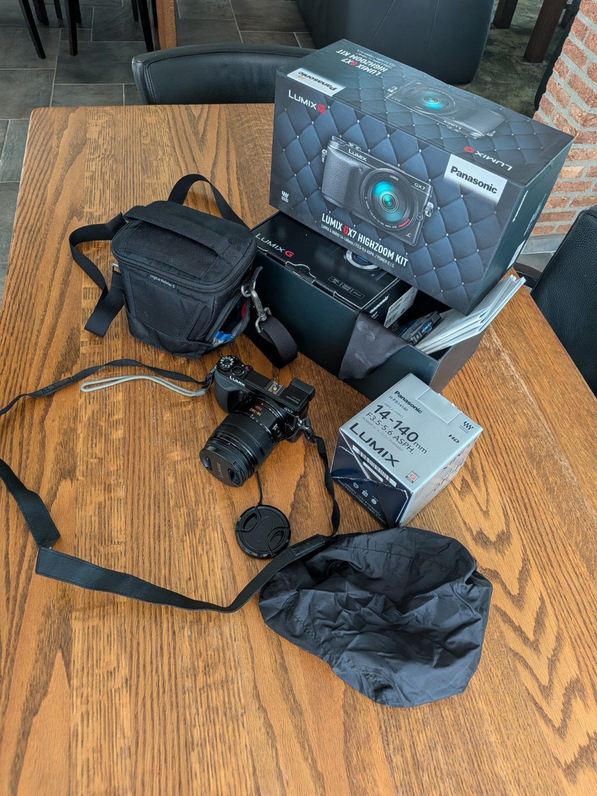 Panasonic Lumix GX7 compacte systeemcamera met passende tas., Audio, Tv en Foto, Fotocamera's Digitaal, Panasonic, 16 megapixels