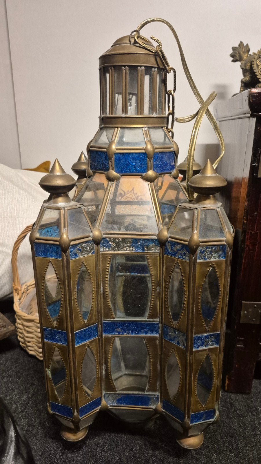 Vintage Marokkaanse Hanglamp - 60 cm, Ophalen of Verzenden