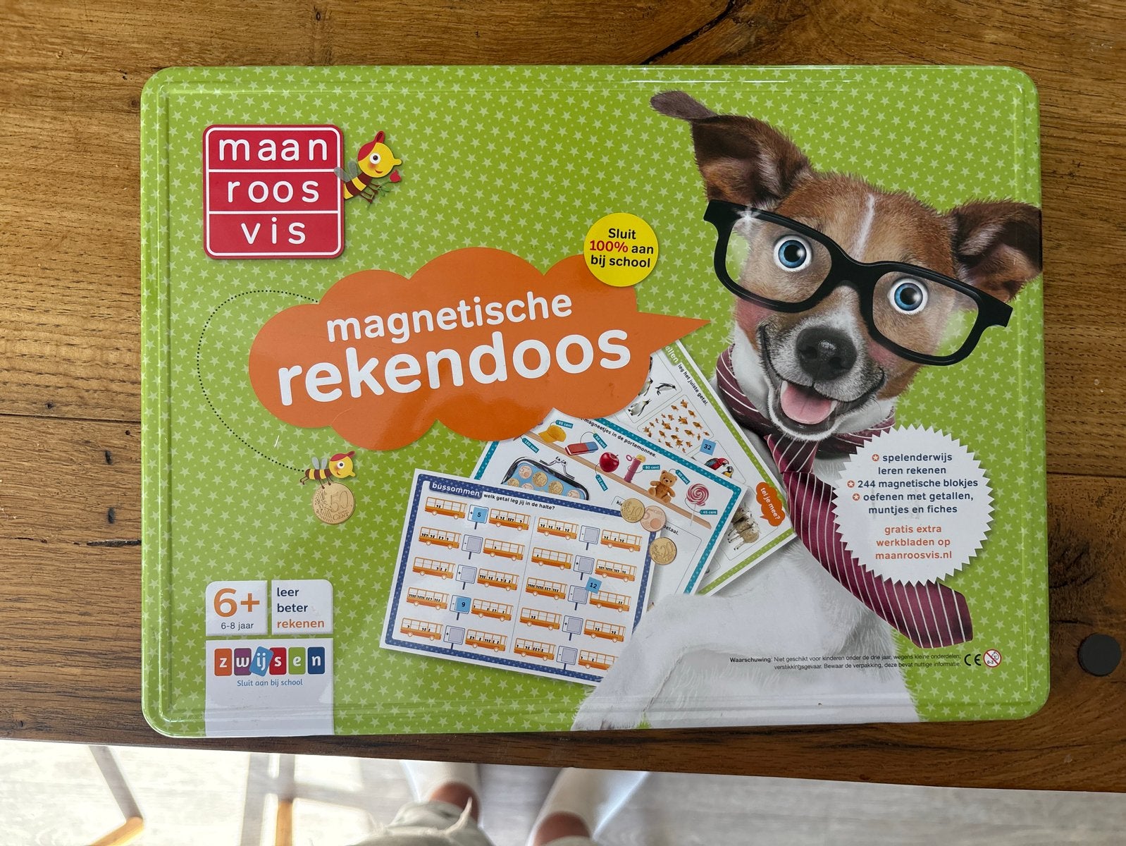 Maan Roos Vis Magnetische Rekendoos - Leren Rekenen, Ophalen of Verzenden, Zo goed als nieuw, Rekenen