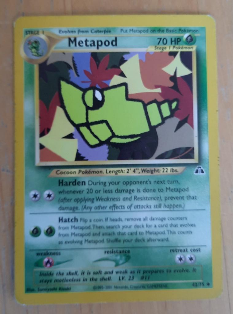 METAPOD - POKÉMON KAART 42/75, Ophalen of Verzenden, Nieuw