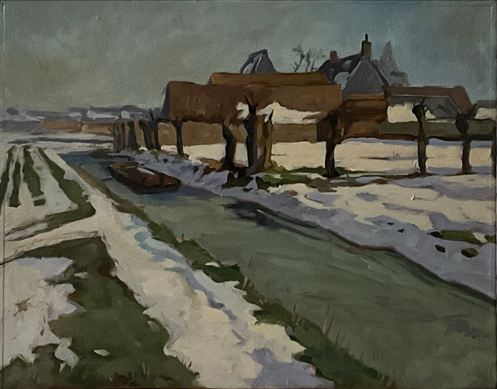 Ben Viegers ( geschilderd naar ), Antiek en Kunst, Doek, Realistisch, Ophalen of Verzenden, Olieverf