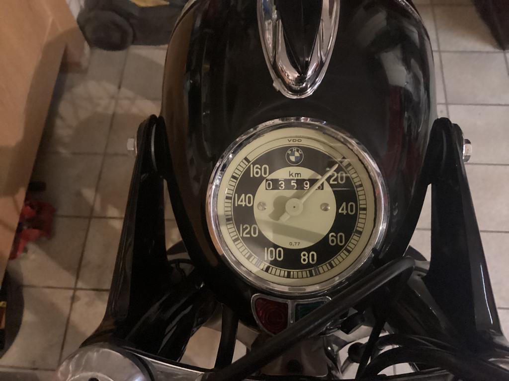 VDO kilometerteller en deksel voor BMW R50 - 69S, Motoren, Ophalen of Verzenden, Gebruikt