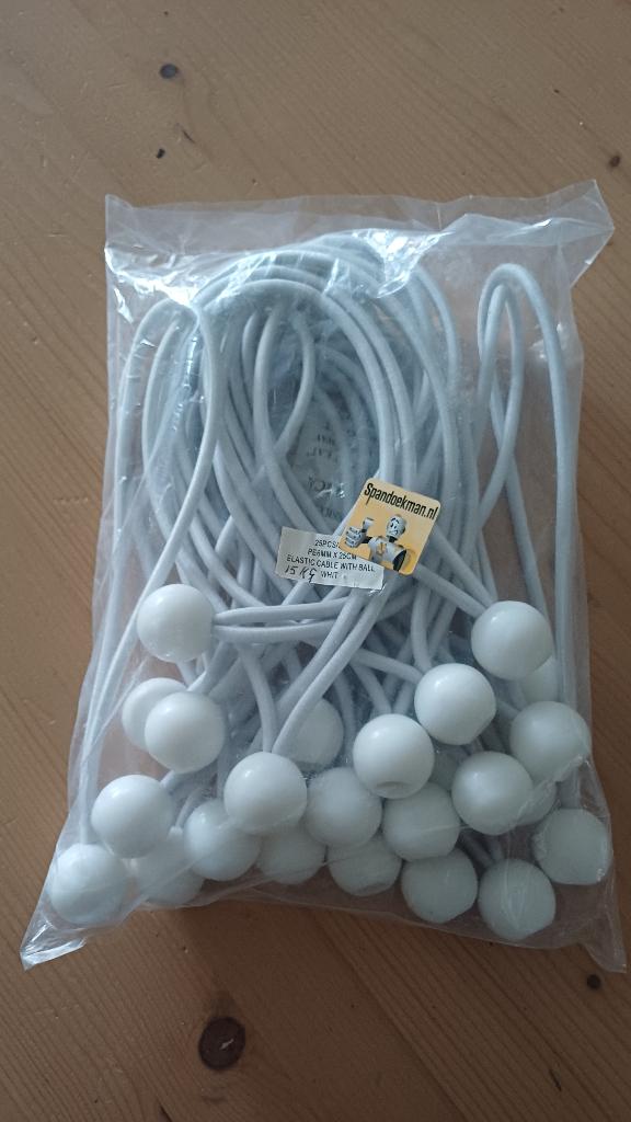 25 stuks span elastieken met Bal 25 cm, Opvouwbaar, Nieuw, Overige typen, Minder dan 2 meter