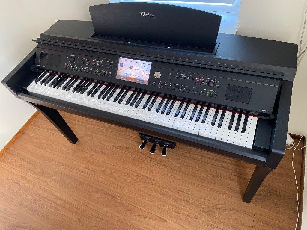 Yamaha Clavinova CVP-709 ritme piano, Muziek en Instrumenten, Ophalen, Zwart, Digitaal, Zo goed als nieuw