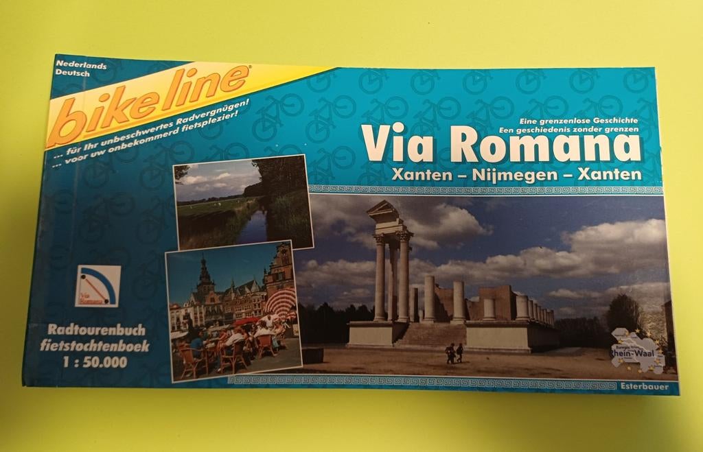 Via Romana Xanten-Nijmegen-Xanten Bike line fietsboek, Ophalen of Verzenden, Zo goed als nieuw, Europa, Overige merken