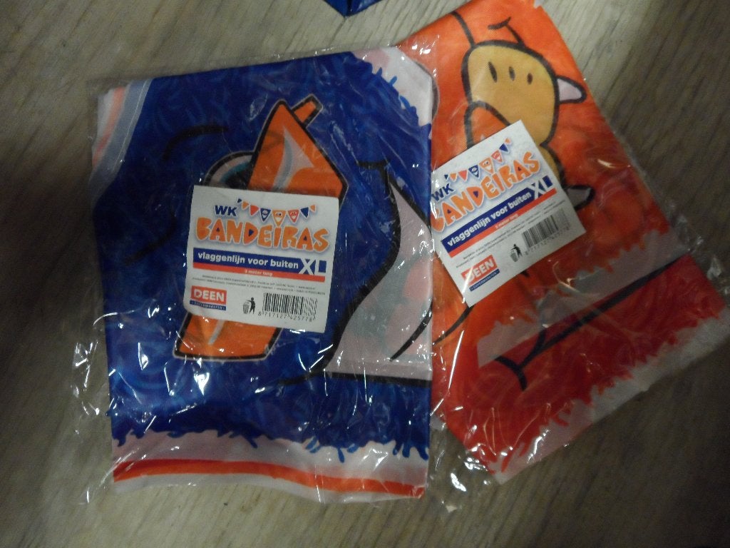 Wk bandieras - vlaggenlijn voor buiten xl - 40 stuks, Ophalen of Verzenden, Nieuw, Versiering, Overige