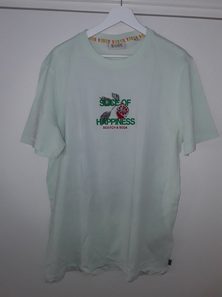 Scotch & Soda Licht Groen T-shirt met Opdruk Maat L, Kleding | Heren, T-shirts, Maat 48/50 (M), Nieuw, Ophalen of Verzenden, Scotch & Soda