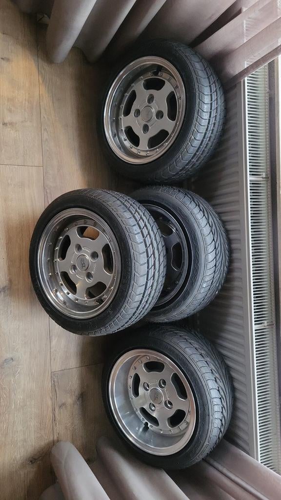 Mooie nette 13 inch RSL velgen 4x100 breedset, Ophalen, Gebruikt, 13 inch, Velg(en)
