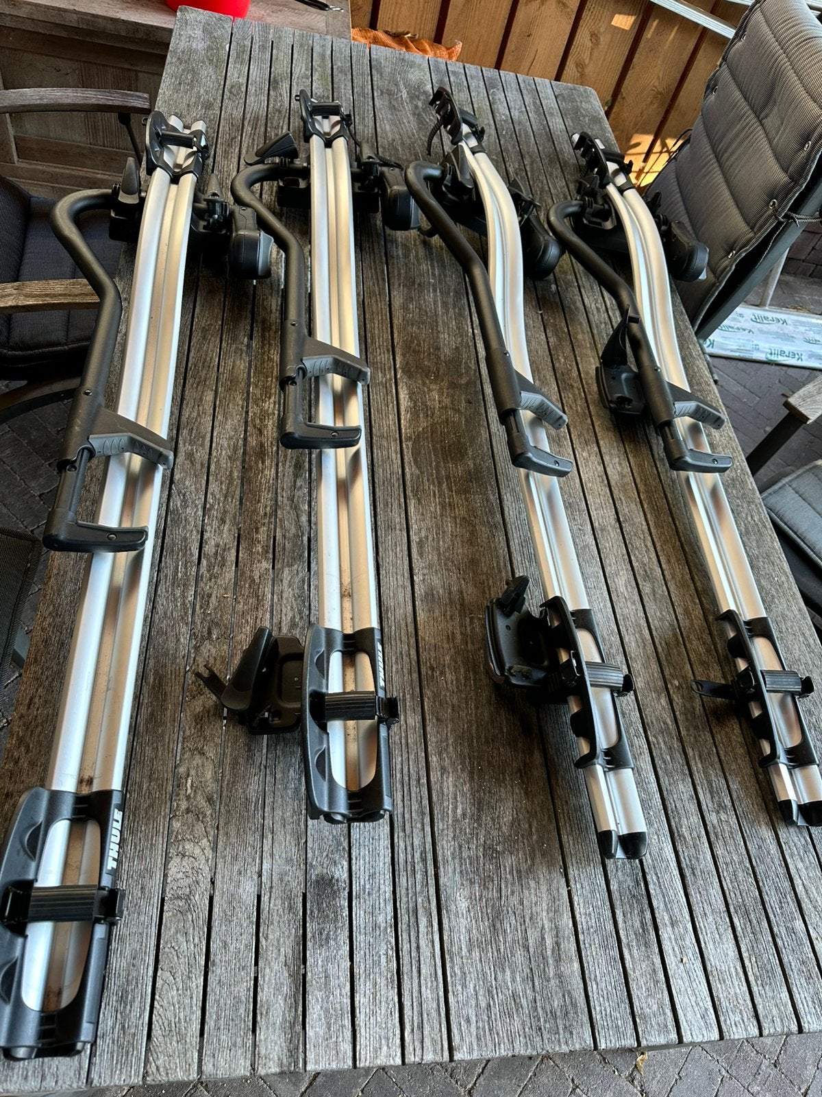 4x Thule Pro- Ride dakdragers, Ophalen, Gebruikt