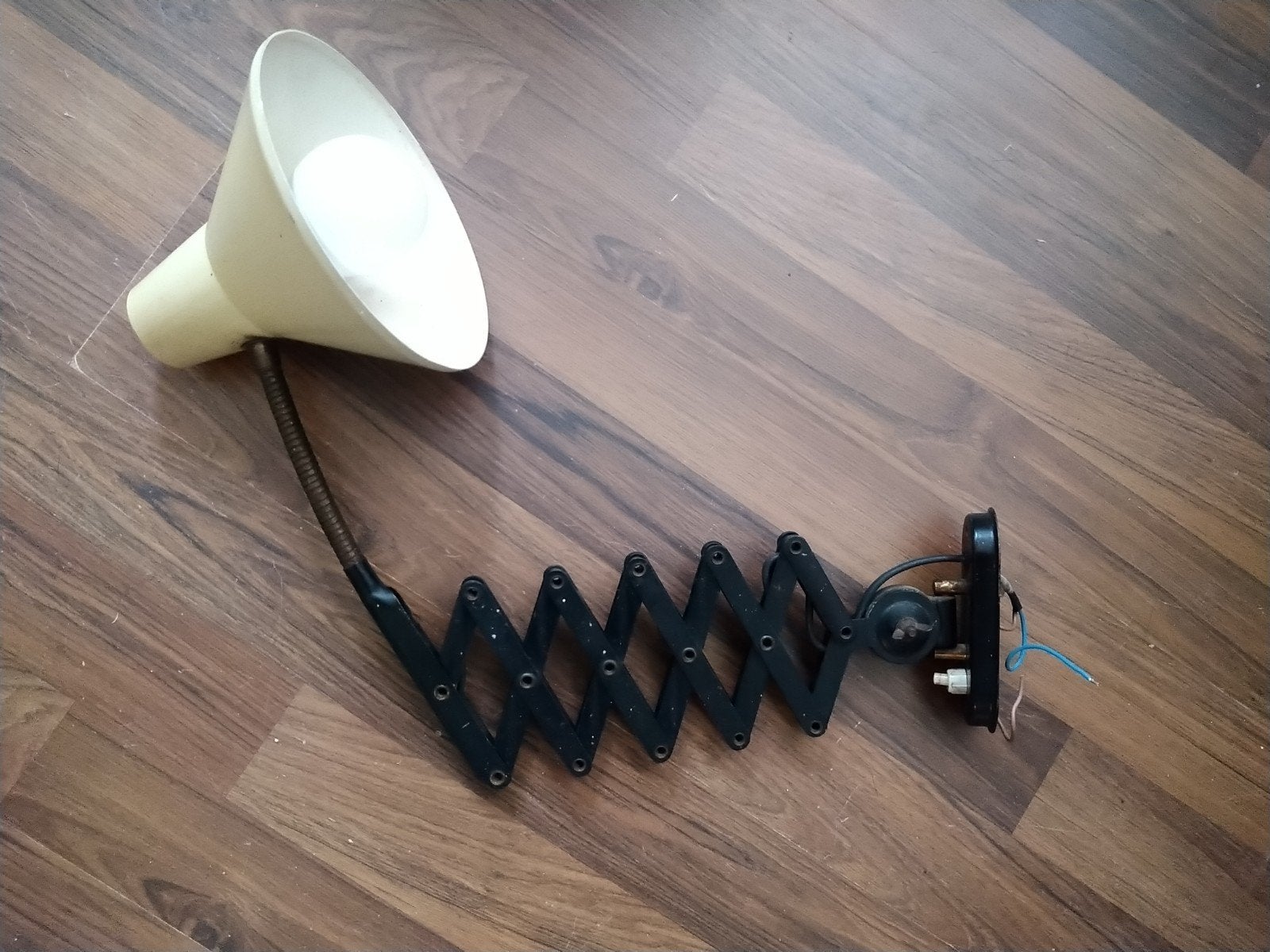 Vintage schaarlamp hala?, Ophalen of Verzenden
