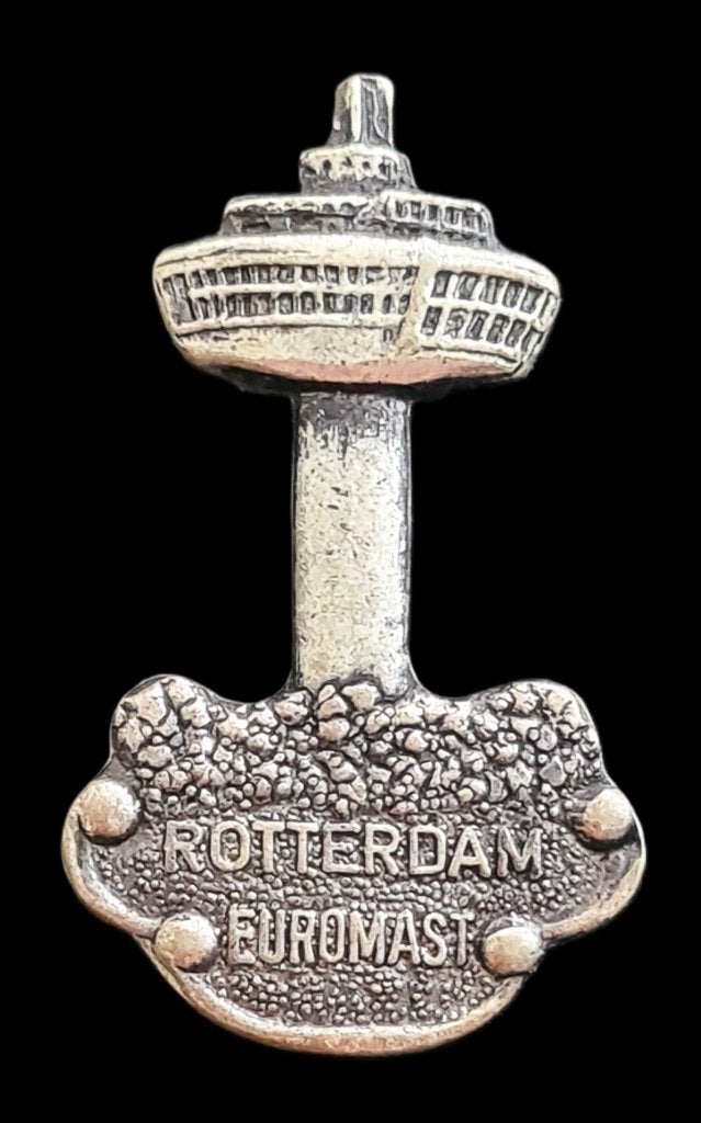 Rotterdam Euromast speld- zilverkleur, Verzenden, Nieuw, Stad of Land, Speldje of Pin