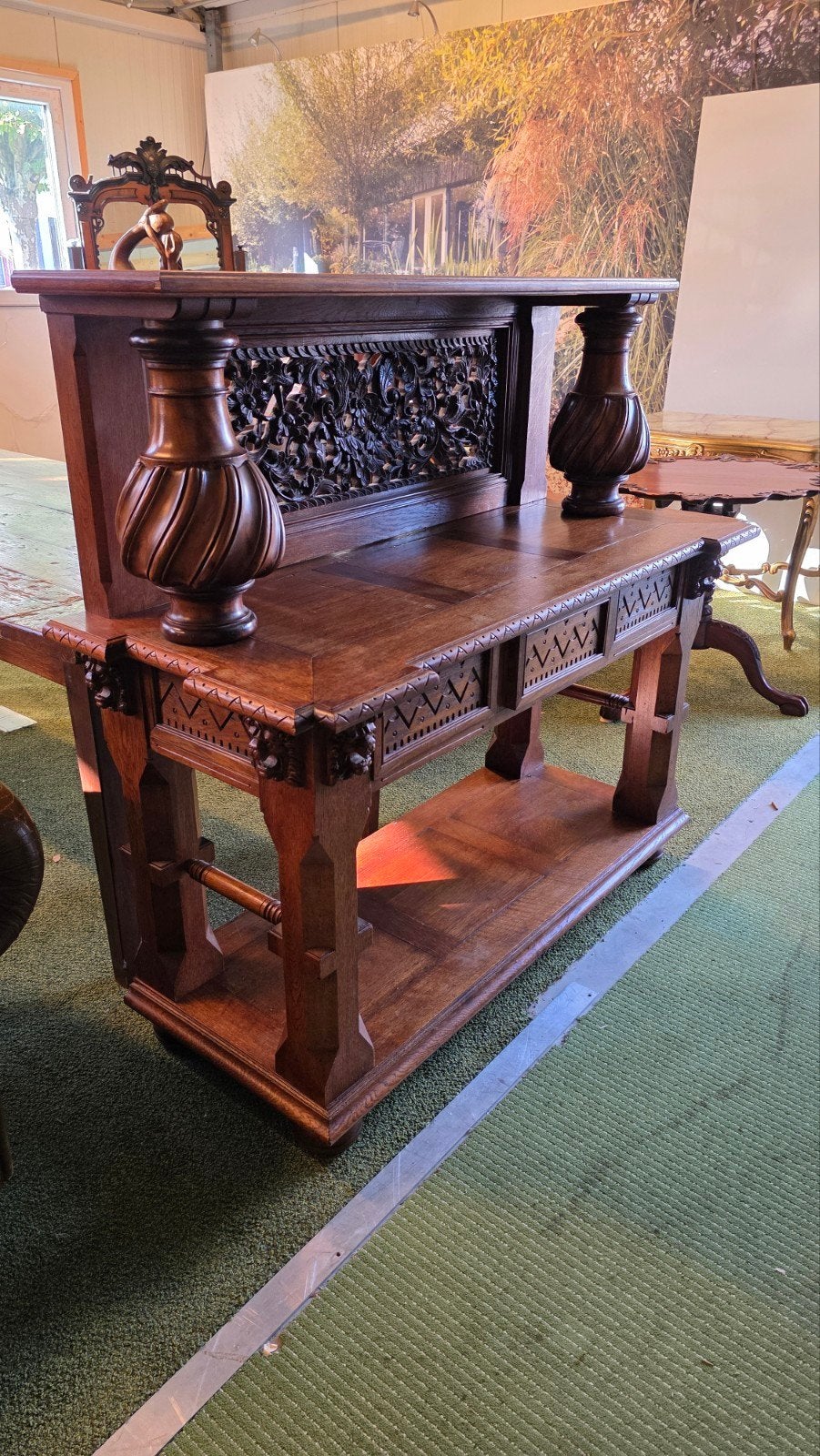 subliem mooi  vroeg antiek Hollands buffet, Ophalen