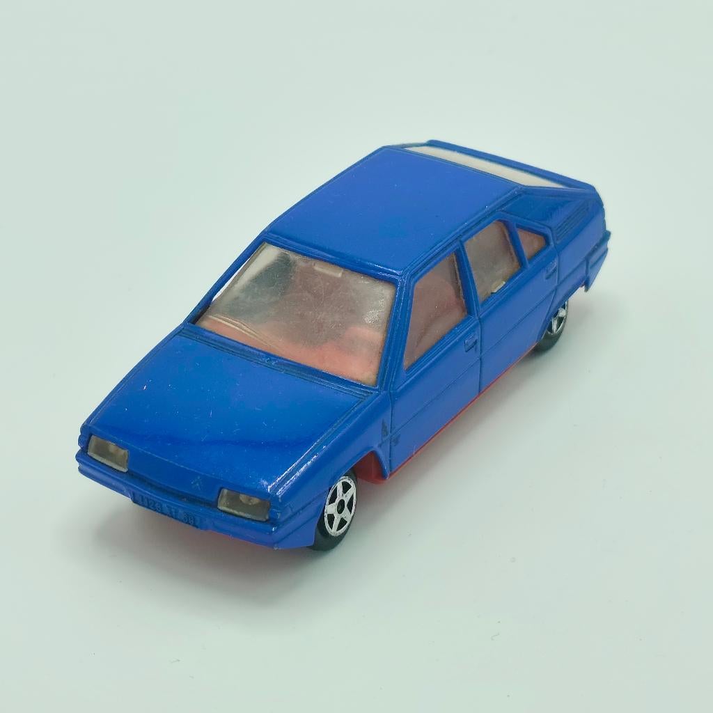 Citroën BX van Jet-Car de Norev Blauw met rood, Ophalen of Verzenden, Zo goed als nieuw, Auto, Norev