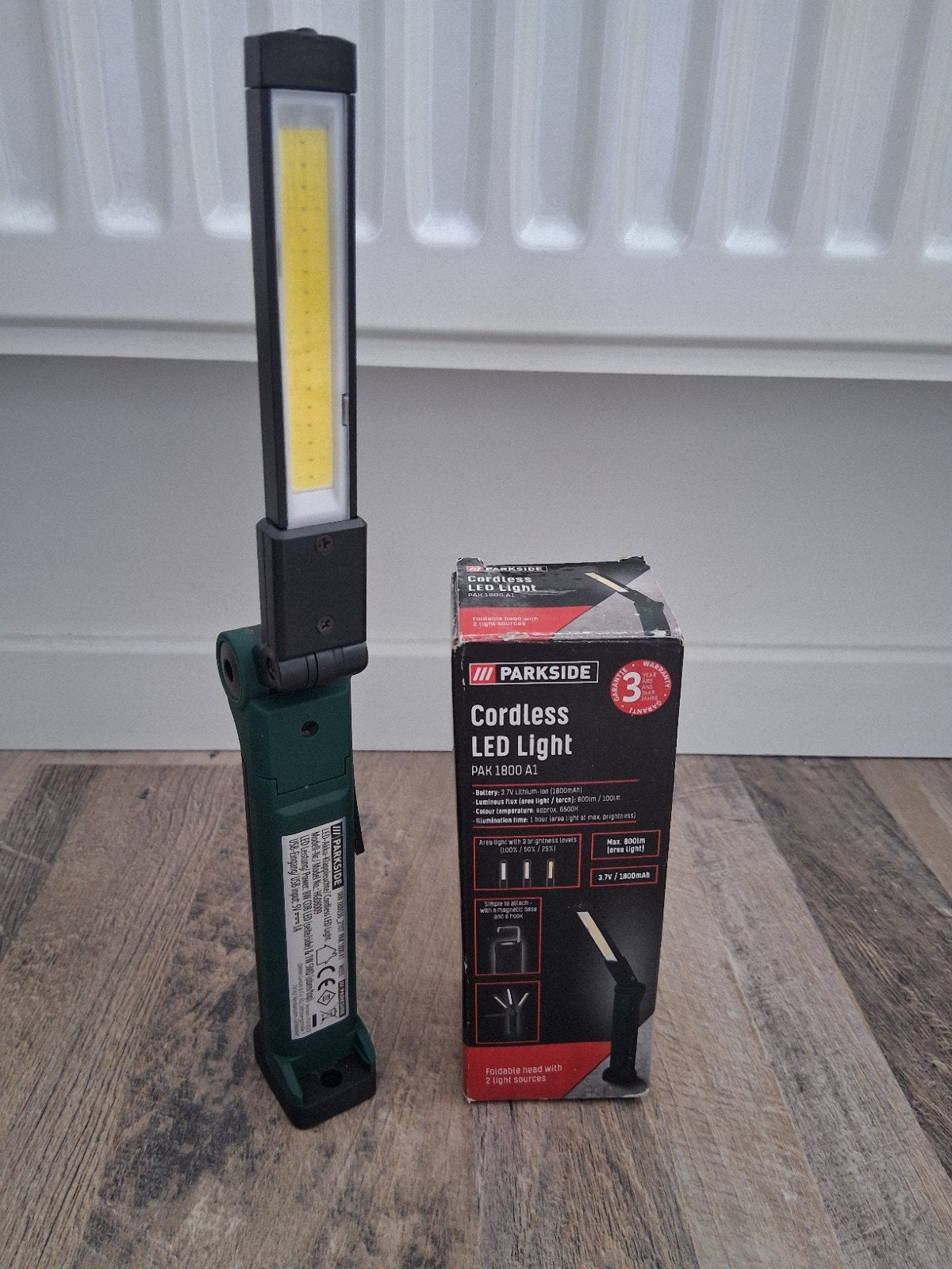 Parkside ledlamp zaklamp 800LM, Ophalen, Nieuw