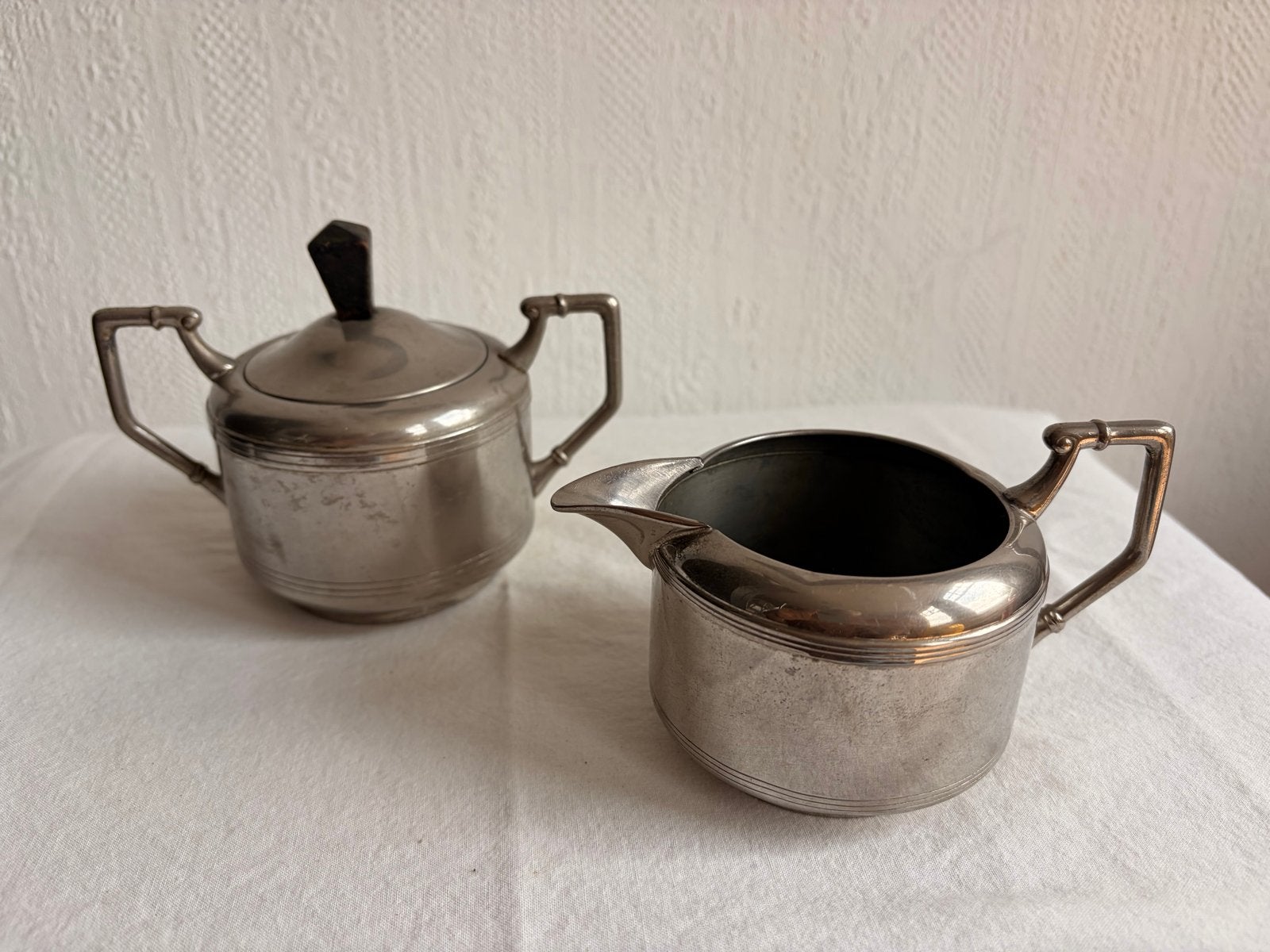 Vintage Daalderop Holland suikerpot en melkkan, Ophalen of Verzenden