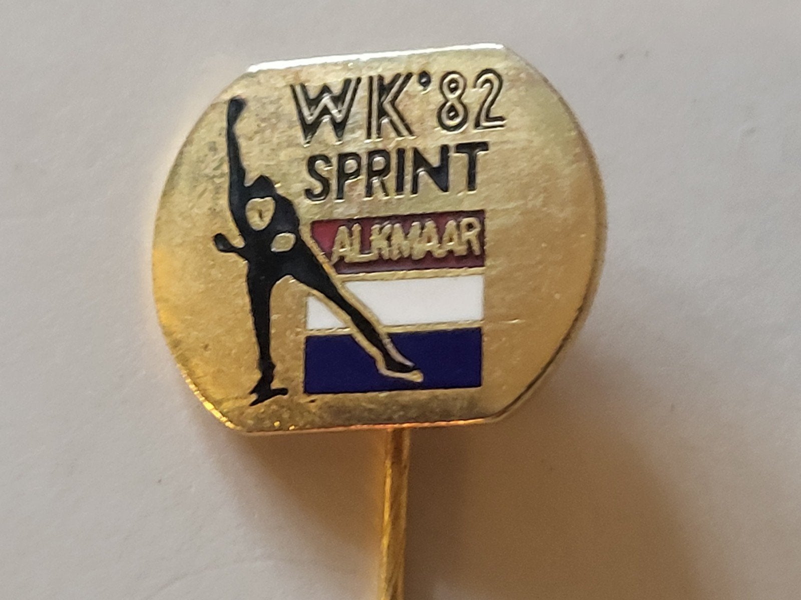 Schaats speld WK Sprint Alkmaar, Verzenden, Gebruikt, Sport, Speldje of Pin