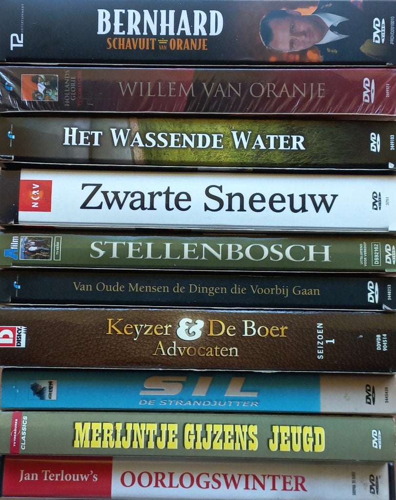 10 NL Serie Boxen in 1 koop, totaal ruim 78uur, 32disc set, Cd's en Dvd's, Inclusief boekje, Verzenden, Drama, Nederlands