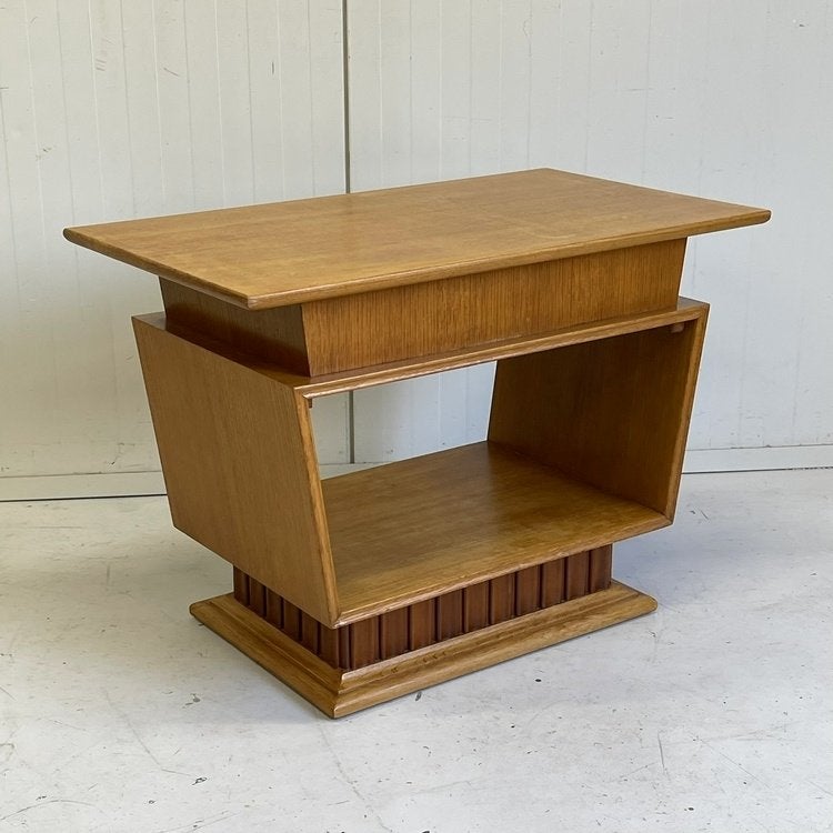 Midcentury vintage audiokastje/naaikastje/make-up tafel j`60, Ophalen, Gebruikt, Onbekend, Onbekend