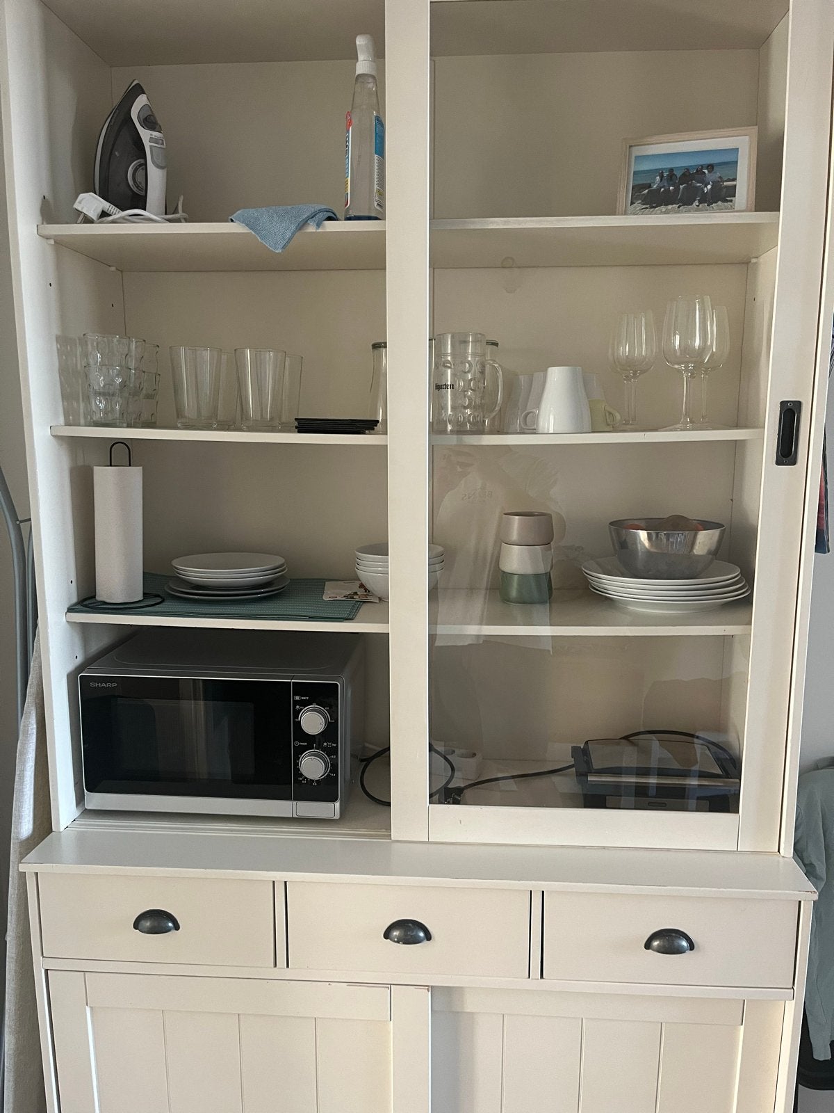 Cupboard cabinet, Gebruikt, Minder dan 45 cm, Ophalen of Verzenden, Magnetron