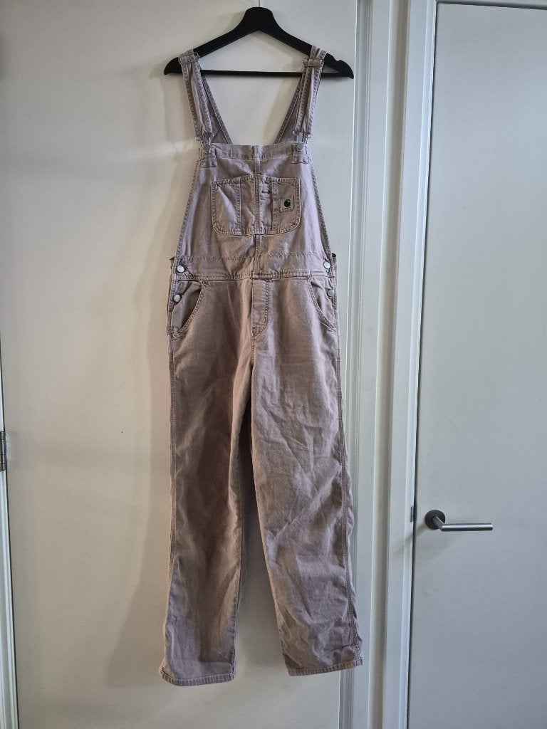 Carhartt overall / tuinbroek flox stone canvas, Kleding | Dames, Broeken en Pantalons, Maat 38/40 (M), Nieuw, Lang, Meerkleurig