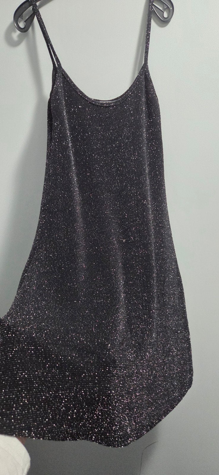 Jus de Pom Paris Zwart Glitter Jurkje Maat S, Ophalen of Verzenden, Zo goed als nieuw, Maat 36 (S), Boven de knie