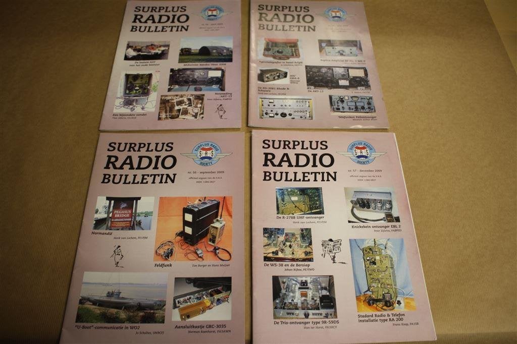 Surplus Radio Bulletin - Nrs. 54 t/m 57 - 2009 !!, Boeken, Ophalen of Verzenden, Zo goed als nieuw, Elektrotechniek