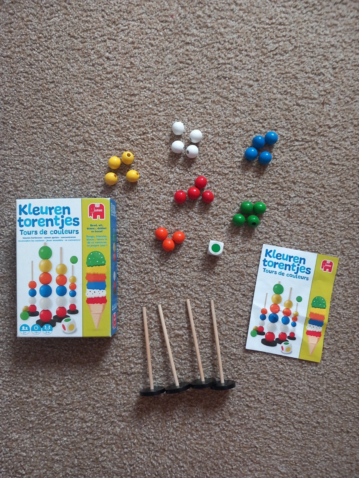 Jumbo Kleurentorentjes - Educatief Spel voor Kinderen, Kinderen en Baby's, Speelgoed | Educatief en Creatief, Ophalen of Verzenden