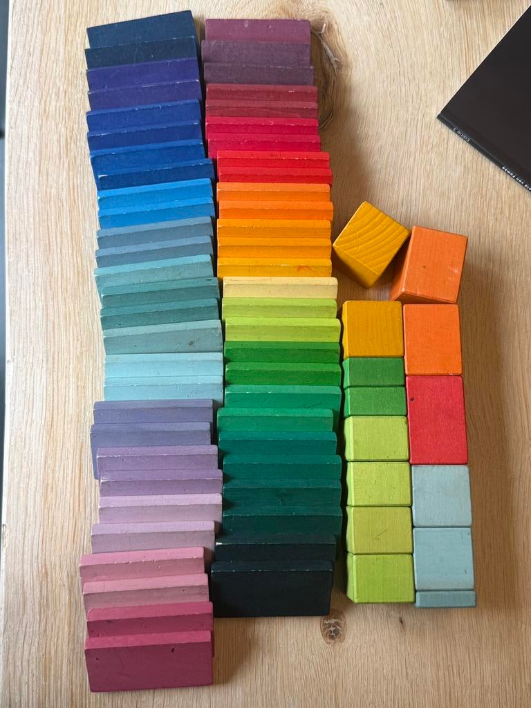 Grimm's houten blokkenset, Ophalen of Verzenden, Gebruikt