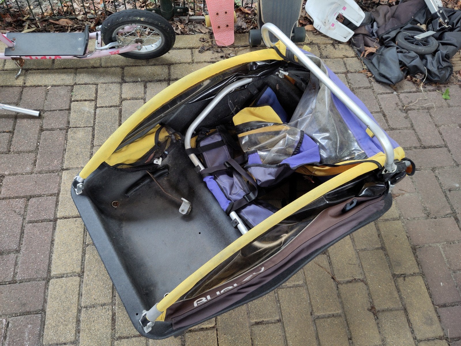 gratis burley fietskar, Ophalen, Gebruikt, Vering, Burley