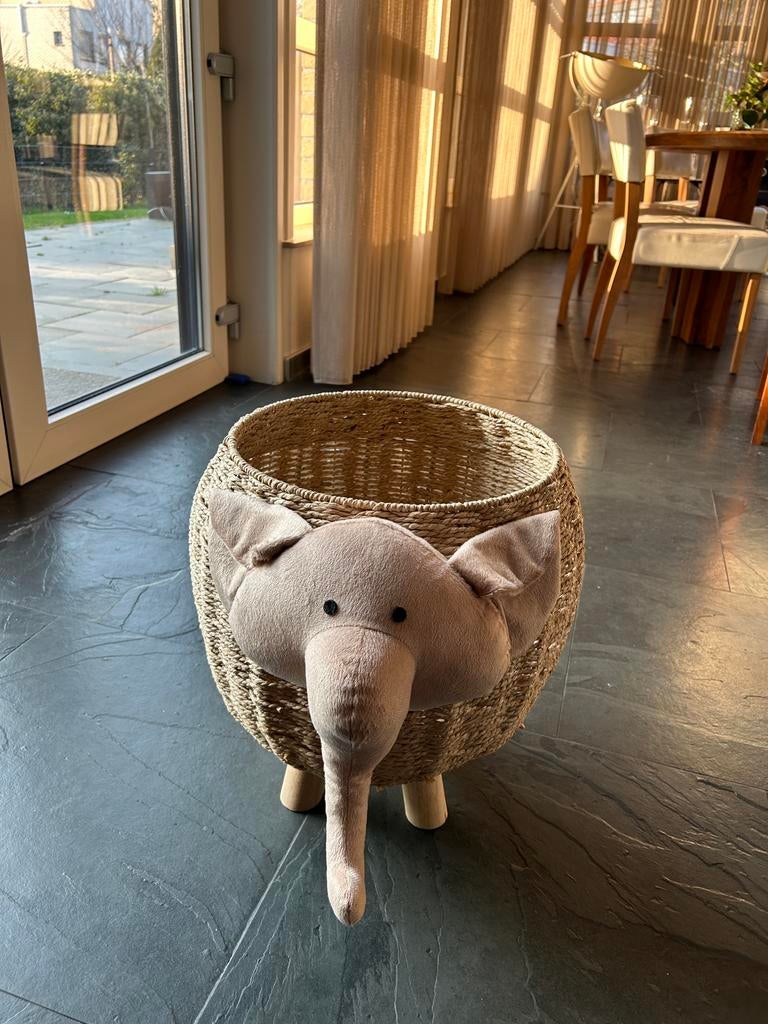 Opbergmand olifant mand Kwantum, Ophalen, Zo goed als nieuw