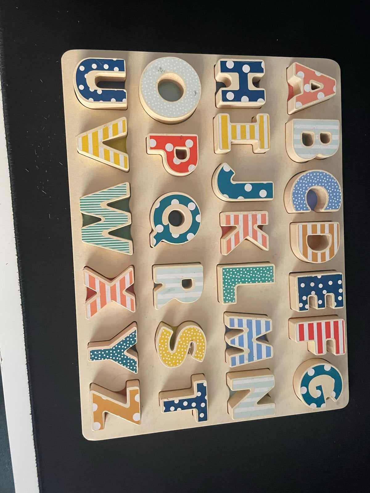 Houten Alfabet Puzzel - Educatief Speelgoed, Ophalen of Verzenden, Zo goed als nieuw, Puzzelen