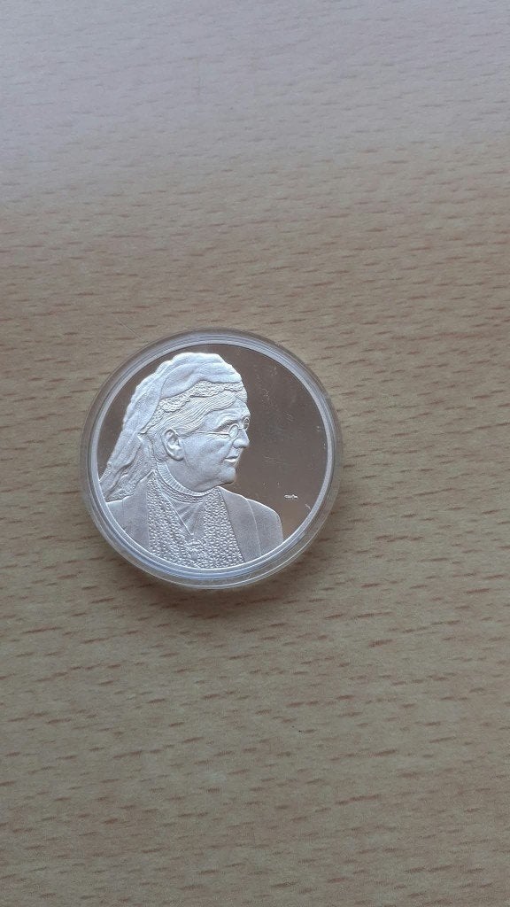 munt zilver penning koningin Emma, Koning Willem III, Zilver, Euro's, Ophalen of Verzenden