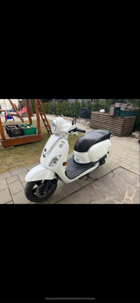 Sym Fiddle 2 Scooter - Wit, Gebruikt, Ophalen, Gebruikt, Maximaal 45 km/u, Benzine