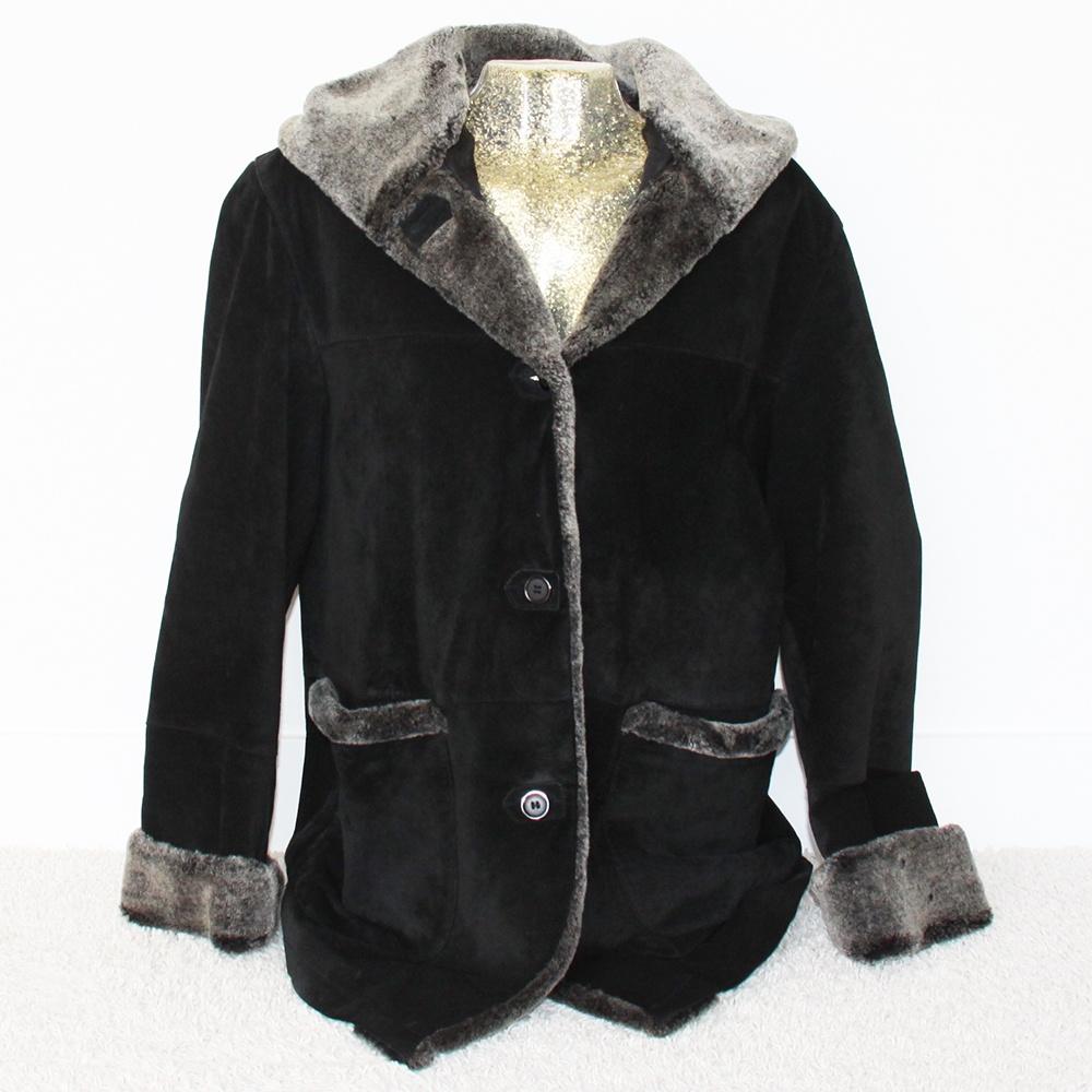 Zeer Mooie Zacht Suede Dames Jas (Maat 38) € 70,-, Maat 38/40 (M), Zwart, Ophalen of Verzenden, Zo goed als nieuw