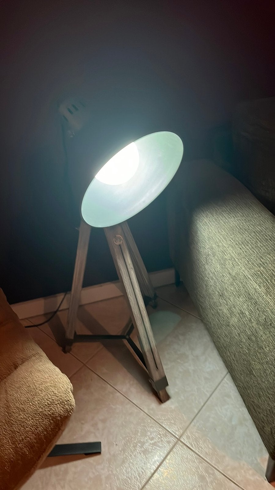 Staande lamp met 2 smart lampen, Ophalen, Zo goed als nieuw