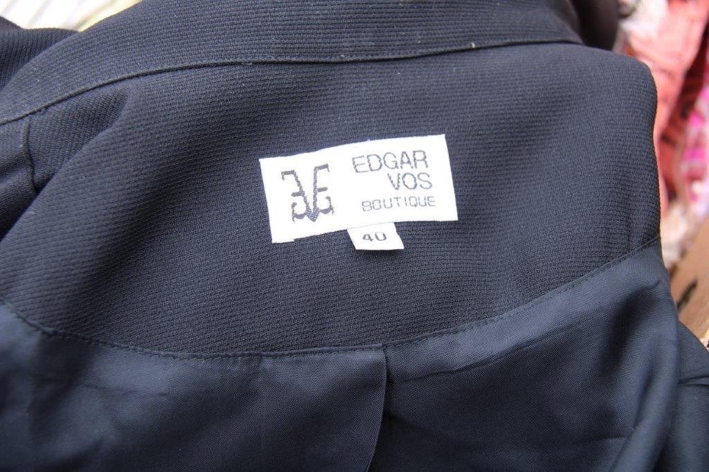 Jas zwart Edgar Vos mt 40 Vaste prijs, Maat 38/40 (M), Zwart, Zo goed als nieuw, Edgar Vos