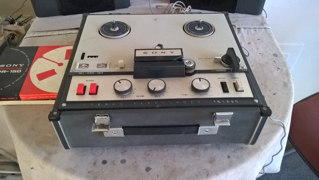Sony TC-200 bandrecorder, Audio, Tv en Foto, Bandrecorders, Ophalen, Bandrecorder, Met banden