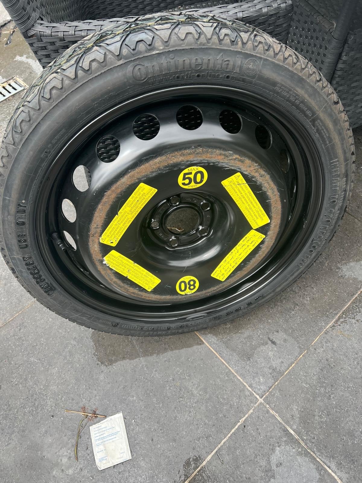 Reservewiel Audi Q5, Ophalen, Gebruikt, 145 mm, Band(en)