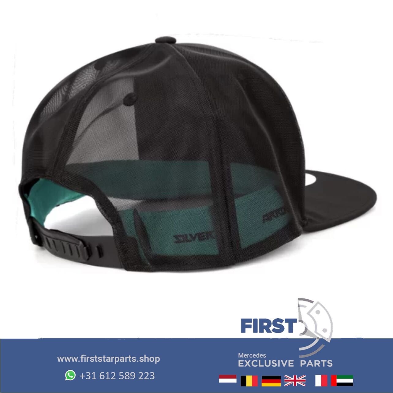 Mercedes Petronas Pet origineel Mercedes AMG CAP PUMA ZWART, Kleding | Heren, -, -, Ophalen of Verzenden, -