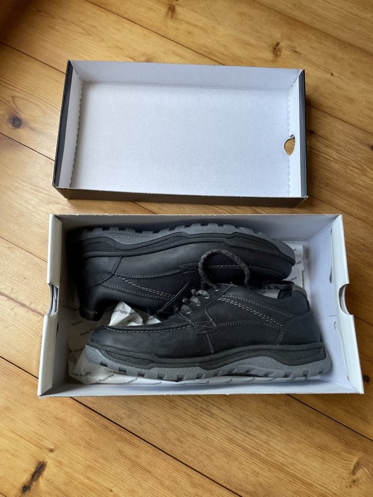 heren schoenen, Zwart, Hush puppies, Nieuw, Ophalen of Verzenden