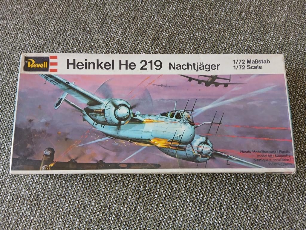 Revell modelbouwkit Heinkel He-219 nachtjager., Ophalen of Verzenden, Gebruikt, 1:72 tot 1:144, Revell